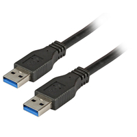 EFB Elektronik USB3.0 Anschlusskabel A-A, St.-St., 1,8m, schwarz, Premium