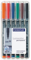 STAEDTLER 317 WP6 - Schwarz - Blau - Braun - Grün - Orange - Rot - Schwarz - Transparent - Polypropylen (PP) - 1 mm - 6 Stück(e)