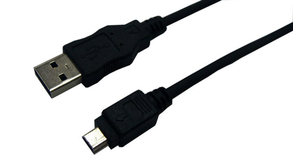 LogiLink USB 2.0 A/mini-A 3m - 3 m - USB A - Mini-USB A - USB 2.0 - Male/Male - Black