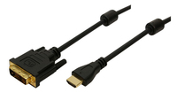 LogiLink HDMI>DVI-D 3m - 3 m - HDMI - DVI-D - Männlich - Männlich - Gerade