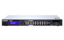 QNAP QGD-1600P - Managed - Gigabit Ethernet (10/100/1000) - Full duplex - Power over Ethernet (PoE) - Rack mounting - 1U