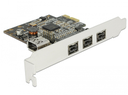 Delock 89864 - PCIe - IEEE 1394/Firewire - Black - Grey - China - Texas Instruments - 0.8 Gbit/s