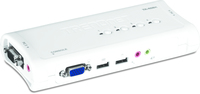 TRENDnet TK 409K 4-Port KVM-Umschalter - USB VGA