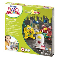 STAEDTLER FIMO kids 8034 - Modeling clay - Green - Red - White - Yellow - Child - 4 pc(s) - 4 colours - 42 g