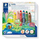 STAEDTLER Farbstift buddy 3in1 6er Kartonetui - Weich - Mehrfarben - 6 Stück(e)