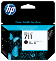 HP 711 80-ml Black DesignJet Ink Cartridge - High (XL) Yield - Pigment-based ink - 80 ml - 1 pc(s)