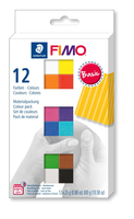 STAEDTLER FIMO 8023 C - Modellierton - Gemischte Farben - Erwachsener - 12 Stück(e) - 110 °C - 30 min