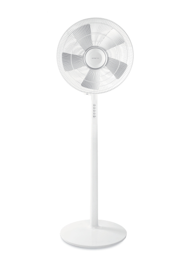 Emerio Stand-Ventilator 40cm 3 Geschw. 5 Blätter 135cm weiß