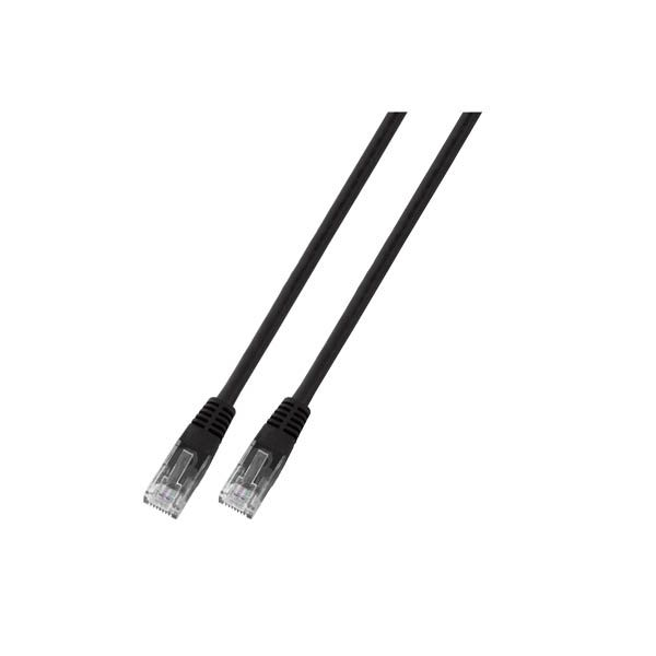 EFB Elektronik 5m Cat6 Patch - 5 m - Cat6 - U/UTP (UTP) - RJ-45 - RJ-45 - Black