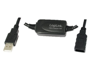 LogiLink 25M USB 2.0 - USB 2.0 M/F - 25 m - USB A - USB A - USB 2.0 - Männlich/Weiblich - Schwarz