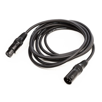 Monkey Banana Solid Link Kabel - XLR-M / XLR-F / 500cm - XLR - Männlich - XLR - Weiblich - 5 m - Schwarz