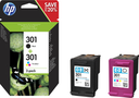 HP Tintenpatrone N9J72AE 301 schwarz/dreifarbig 2 St./Pack. - Original - Ink Cartridge