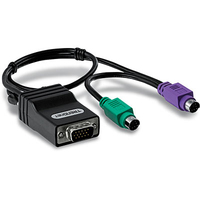 TRENDnet TK-CAT5P - 0,4 m - 2x 6-p Mini-DIN - Männlich - Weiblich - Schwarz