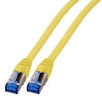 EFB Elektronik RJ45 Patchkabel S/FTP, Cat.6A, Cat.7 Rohkabel TPE superflex, 1m, gelb