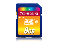 Transcend TS8GSDHC10 - 8 GB - SDHC - Klasse 10 - NAND - 30 MB/s - Schwarz