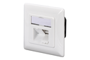 DIGITUS CAT 5e, Class D, wall outlet, flush mount