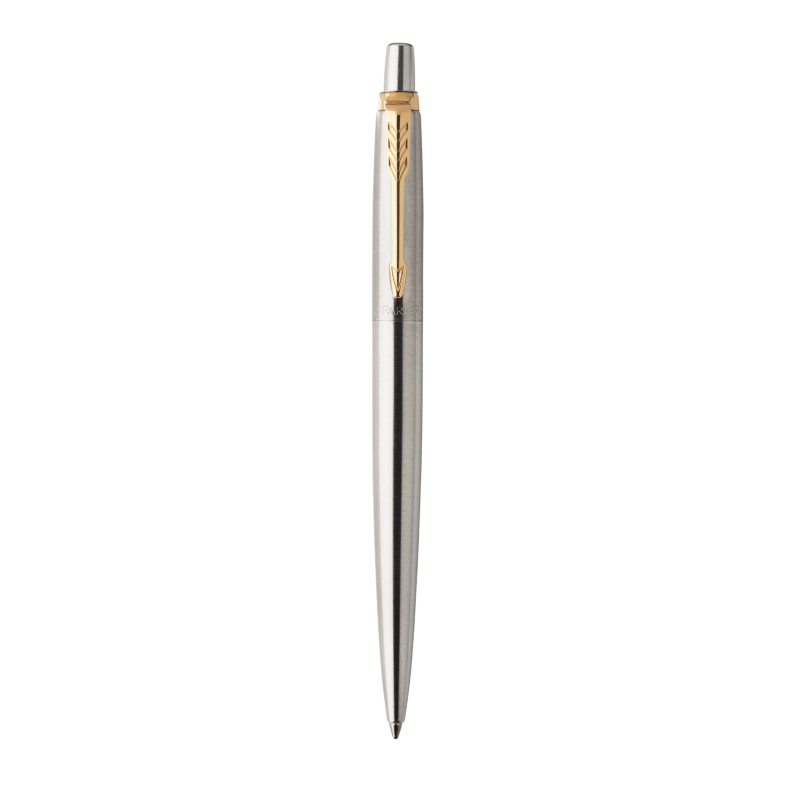 Parker JOTTER - Ausziehbarer Gelschreiber - Schwarz - Gold - Edelstahl - Edelstahl - Rund - Gold