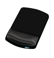 Fellowes Angle Adjustable Mouse Pad Wrist Support Premium Gel - Graphite - Monochromatic - Polyester - Wrist rest