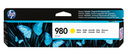 HP 980 Yellow Original Ink Cartridge - Standard Yield - Pigment-based ink - 6600 pages - 1 pc(s)