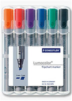 STAEDTLER 356 B WP6 - 6 pc(s) - Blue - Green - Orange - Red - Violet - Grey - Polypropylene (PP) - 2 mm - 5 mm