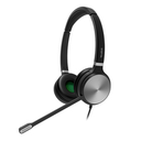 Yealink YHS36 - Headset - Head-band - Office/Call center - Black - Silver - Binaural - 0.9 m