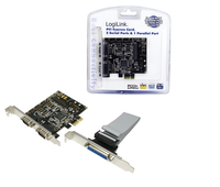 LogiLink PC0033 - PCIe - Parallel - Serial - RS-232 - PC - NetMOS - Windows 2000 Professional - Windows 7 Home Premium - Windows 7 Professional - Windows 7 Ultimate,...