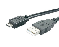 MEDIARANGE MRCS138 - 1,2 m - USB A - Micro-USB B - USB 2.0 - Männlich/Männlich - Schwarz