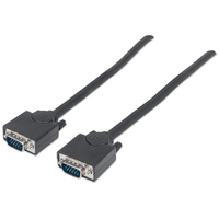 Manhattan SVGA Monitorkabel - HD15 Stecker auf HD15 Stecker - 3 m - schwarz - 3 m - VGA (D-Sub) - VGA (D-Sub) - Männlich - Männlich - Schwarz