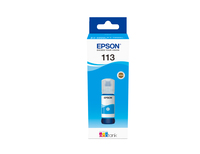 Epson 113 EcoTank - Cyan - Epson - Ecotank ET-5880 - EcoTank ET-5850 - EcoTank ET-5800 - EcoTank ET-16650 - EcoTank ET-16600 - 6000 pages - 70 ml - Pigment