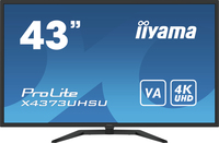 Iiyama ProLite X4373UHSU-B1 - 108 cm (42.5") - 3840 x 2160 pixels - 4K Ultra HD - 3 ms - Black