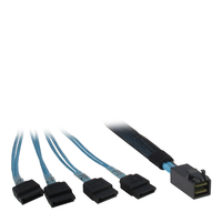 Inter-Tech SATA- / SAS-Kabel - SAS 12Gbit/s - 36-polig 4x Mini SAS HD (SFF-8643) bis 7-poliges SATA