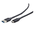 Gembird CCP-USB3-AMCM-1M - 1 m - USB C - USB A - USB 3.2 Gen 1 (3.1 Gen 1) - Männlich/Männlich - Schwarz