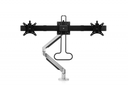 Bakker Premium Office Dual Beam - Clamp/Bolt-through - 12 kg - 75 x 75 mm - 100 x 100 mm - Height adjustment - Black - Silver