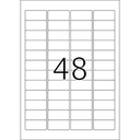HERMA Inkjet-Etiketten A4 45.7x21.2 mm weiß Papier matt 1200 St. - Weiß - Abgerundetes Rechteck - Dauerhaft - Papier - Matte - Tintenstrahl