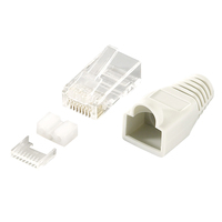 LogiLink MP0021 - RJ45 - Gray - Transparent - 350 g - 100 pc(s) - 170 mm - 240 mm