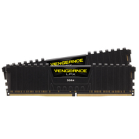 Corsair Vengeance LPX CMK16GX4M2D3000C16 - 16 GB - 2 x 8 GB - DDR4 - 3000 MHz - 288-pin DIMM - Black