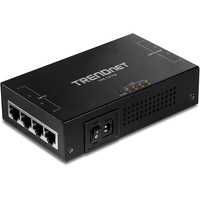 TRENDnet TPE-147GI - Gigabit Ethernet - 1000 Mbit/s - IEEE 802.3 - IEEE 802.3ab - IEEE 802.3af - IEEE 802.3at - IEEE 802.3u - Black - CE - FCC - 100 - 240 V