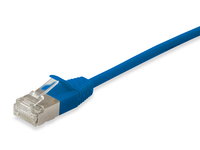 Equip Cat.6A F/FTP Slim Patch Cable - 5m - Blue - 5 m - Cat6a - F/FTP (FFTP) - RJ-45 - RJ-45