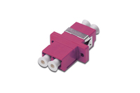 DIGITUS LC / LC Duplex Coupler, OM4,  Farbe pink