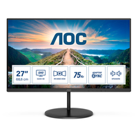 AOC V4 Q27V4EA - 68.6 cm (27") - 2560 x 1440 pixels - 2K Ultra HD - LED - 4 ms - Black