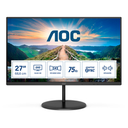 AOC V4 Q27V4EA - 68,6 cm (27 Zoll) - 2560 x 1440 Pixel - 2K Ultra HD - LED - 4 ms - Schwarz