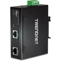 TRENDnet TI-IG90 - Gigabit Ethernet - 10,100,1000 Mbit/s - IEEE 802.3 - IEEE 802.3ab - IEEE 802.3af - IEEE 802.3at - IEEE 802.3bt - IEEE 802.3u - Voll - Halb - Schwarz - 100 m