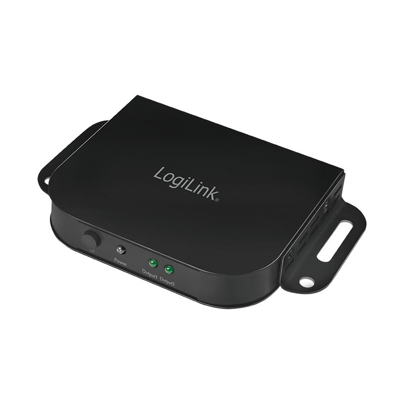 LogiLink CV0142 - HDMI - 2x HDMI - 2.0b - Schwarz - Aluminium - 4K Ultra HD