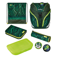 Herlitz SoftLight Plus Jungle - Pencil pouch - Sport bag - Lunch box - Pencil case - School bag - Boy - Grade & elementary school - Backpack - 16 L - Side pocket