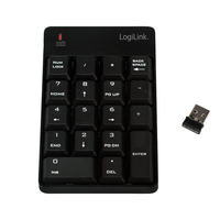 LogiLink ID0120 - RF Wireless - 18 - Notebook - Black