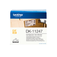 Brother DK-11247 - Schwarz auf weiss - 180 Stück(e) - DK - Schwarz - Weiß - Direkt Wärme - Brother