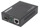 Intellinet Gigabit PoE+ Medienkonverter - 1000Base-T RJ45-Port auf SFP-Port - PoE+ Injektor - 1000 Mbit/s - 1000Base-T - IEEE 802.3 - IEEE 802.3ab - IEEE 802.3af - IEEE 802.3at - IEEE 802.3u - Gigabit Ethernet - 10,100,1000 Mbit/s - Voll - Halb