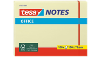 Tesa Office Notes 100 Blatt x 75mm gelb - 65 g/m²