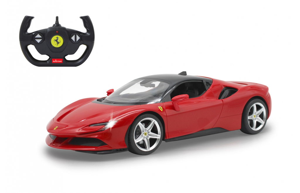 JAMARA Ferrari SF90 Stradale - Sport car - Electric engine - 1:14 - Ready-To-Drive (RTD) - Red - Plastic