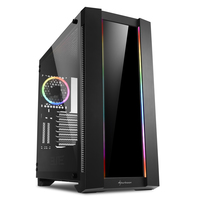 Sharkoon ELITE SHARK CA200G - Midi Tower - PC - Black - ATX - CEB - EATX - EEB - micro ATX - Mini-ITX - Blue - Green - Red - 16.5 cm